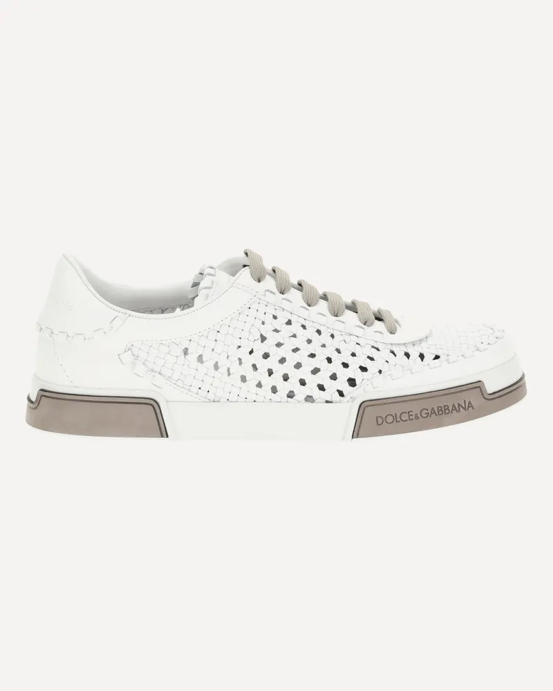 Dolce & Gabbana Mesh Panel Sneakers Male White