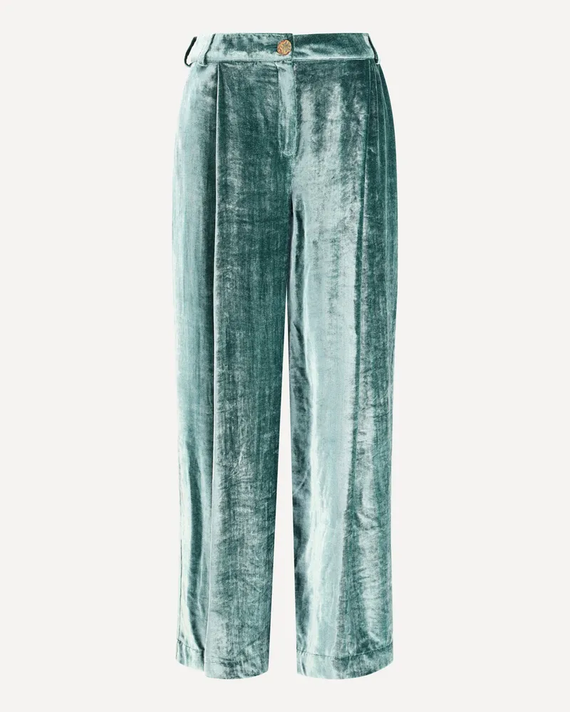 Kristina Ti Velvet Pants Female Green