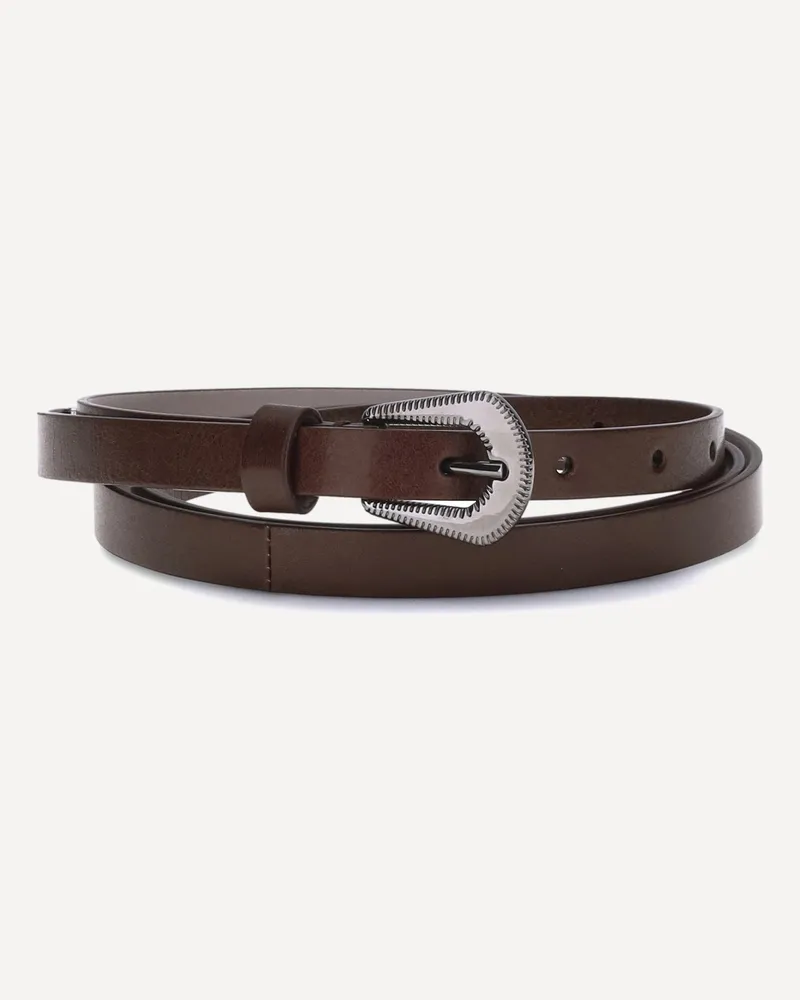 Brunello Cucinelli Leather Belt Female Brown