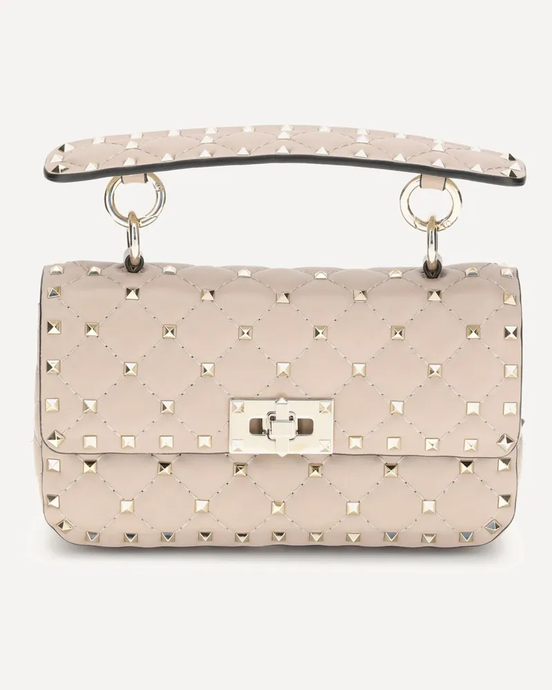 Valentino Garavani Small Leather Rockstud Spike Handbag Female Pink