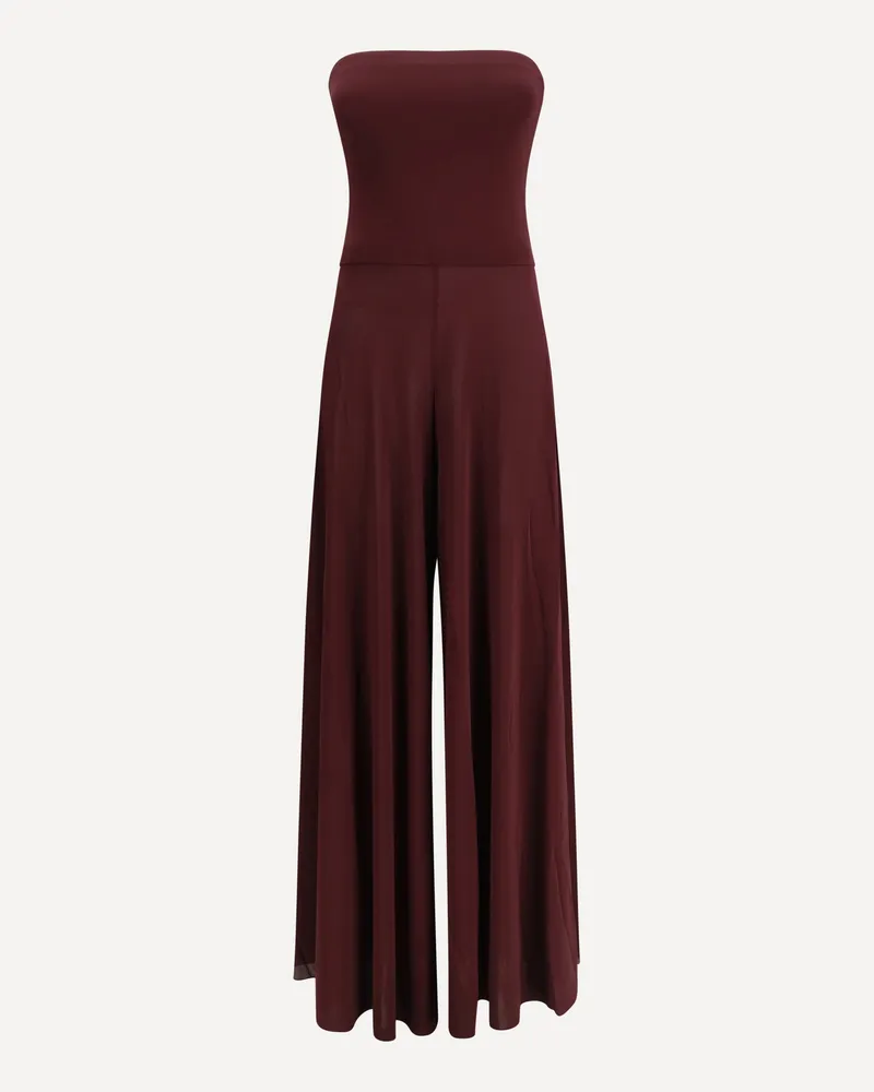 Alaïa Bustier Jumpsuit Female Bordeaux