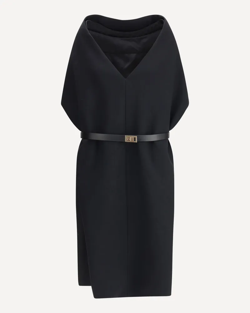 Ferragamo Belted Midi Dress Female Black