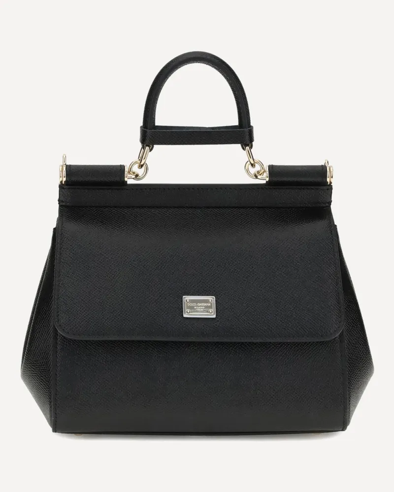 Dolce & Gabbana Leather Handbag Female Black