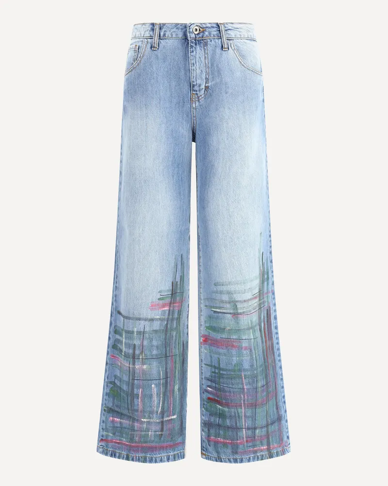 Ella Wide-leg Jeans Female Blue