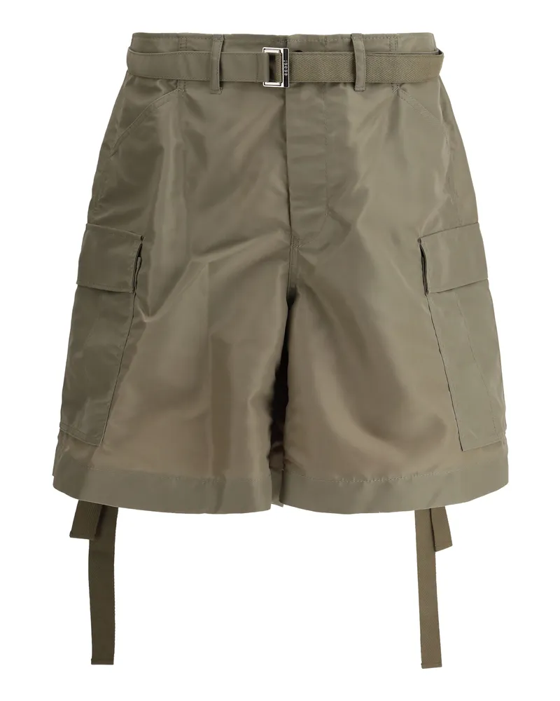 Sacai Cargo Shorts Taupe