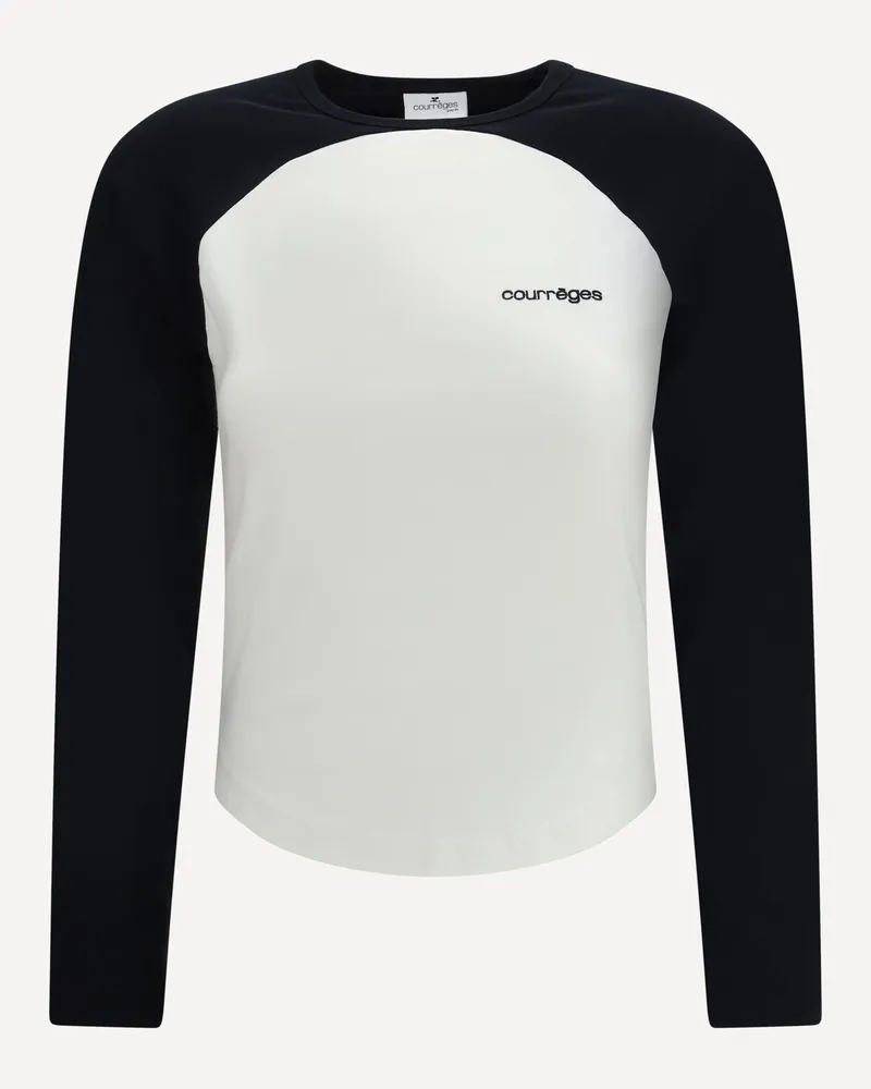 Courrèges Circle Contrast T-Shirt Female Multicolour