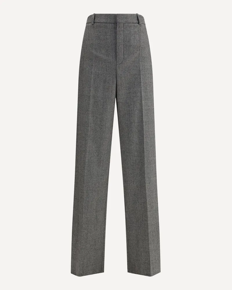 Saint Laurent Prince de Galles tailored Pants Male Grey