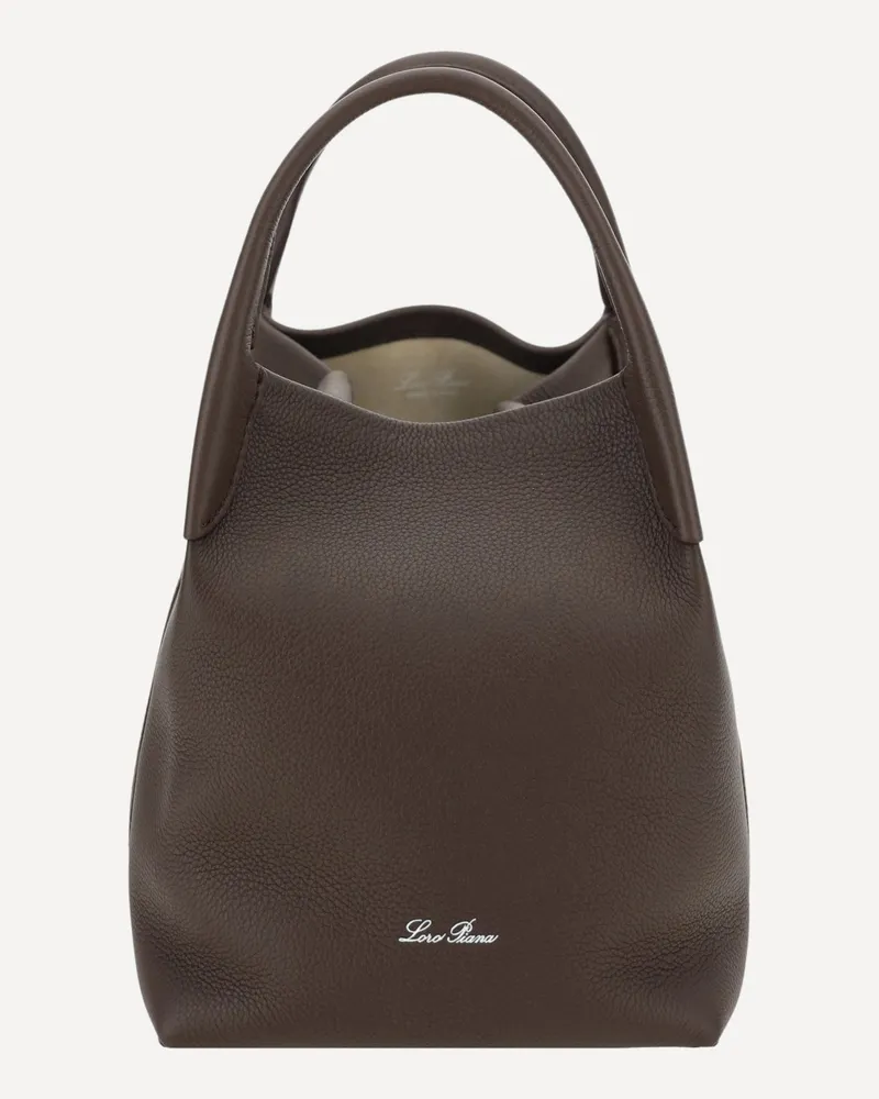 Loro Piana Small Bale Bucket Bag Female Black