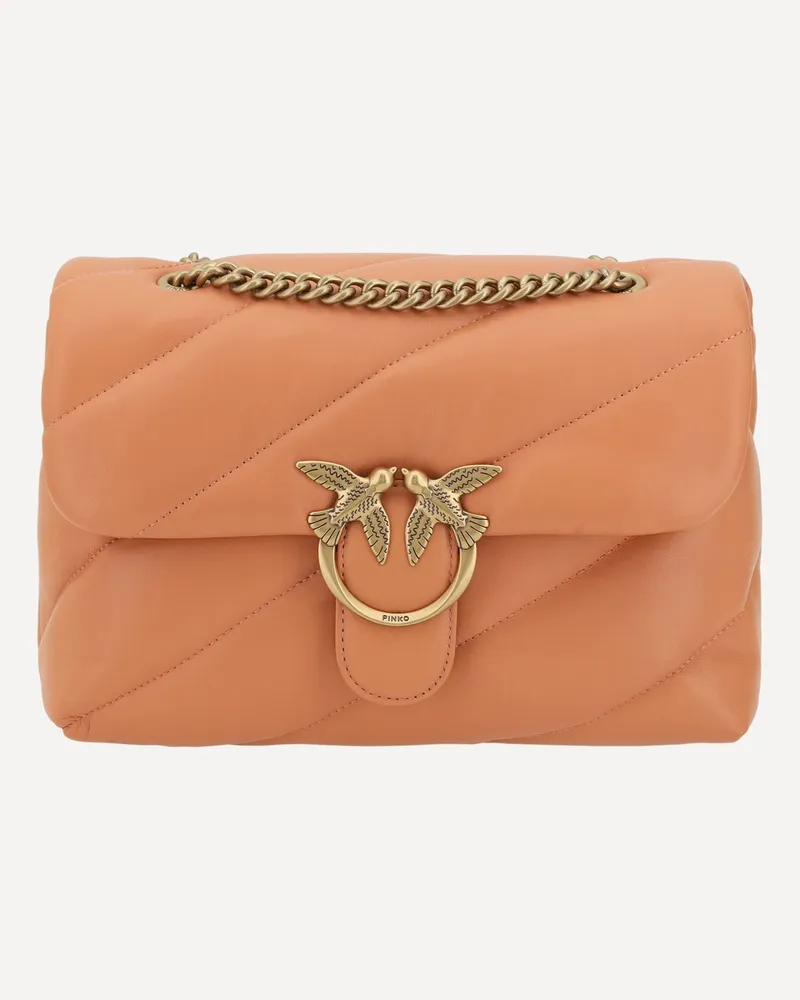 Pinko Love Classic Shoulder Bag Female Orange
