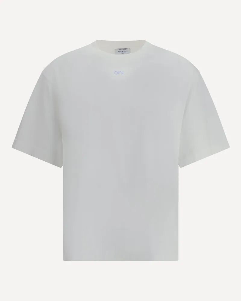 OFF-WHITE Stencil Arrow Skate Logo T-Shirt Male White