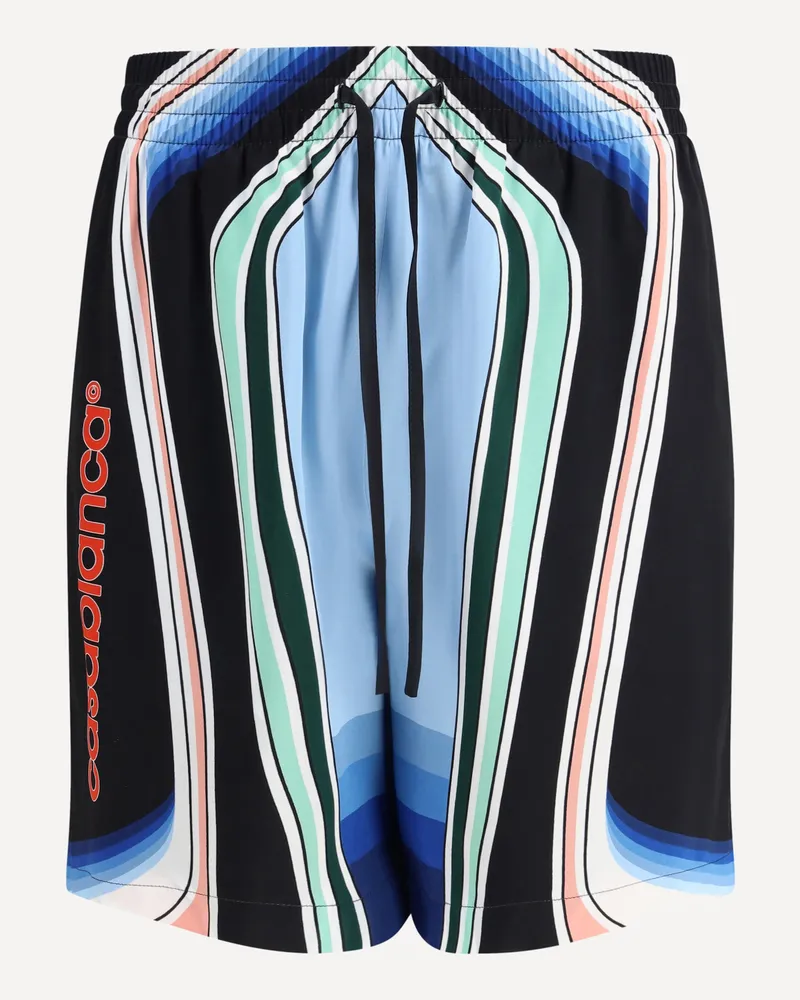 Casablanca Paris Graphic Mountain Shorts Male Multicolour