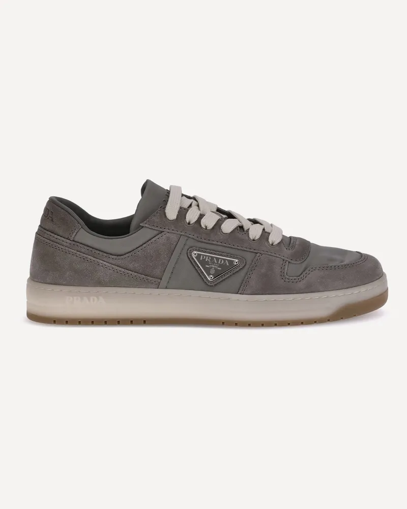 Prada Suede leather Sneakers Male Grey
