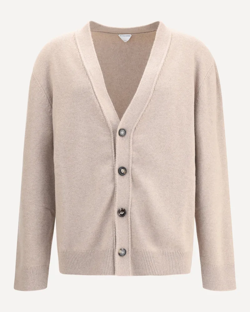 Bottega Veneta Cashmere Cardigan Male Beige