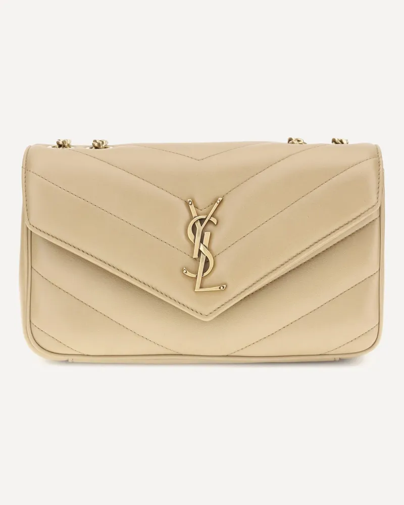 Saint Laurent New LouLou Shoulder Bag Female Beige