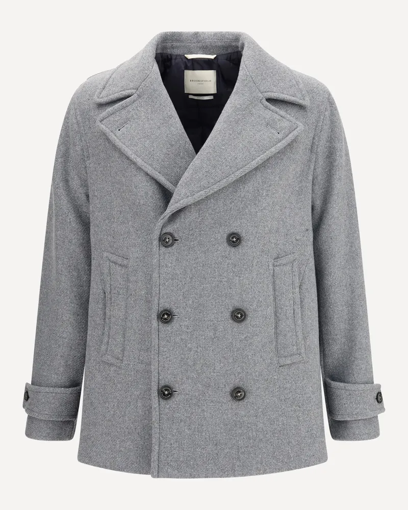 Brooksfield Island Padded Peacoat Male Grey