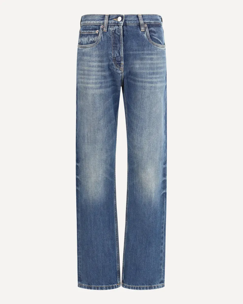Prada Straight Jeans Female Blue