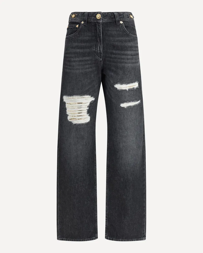 Versace Cut-Out detail Jeans Female Black