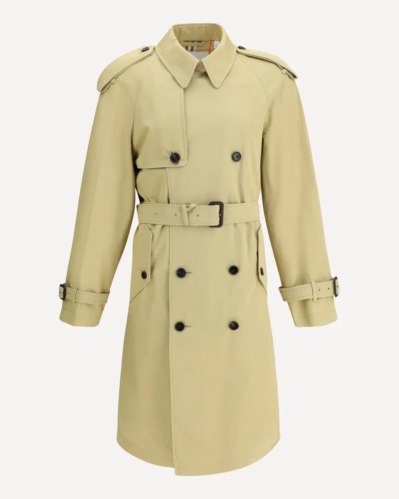 Burberry Medium cotton gabardine Trench Coat Male Beige
