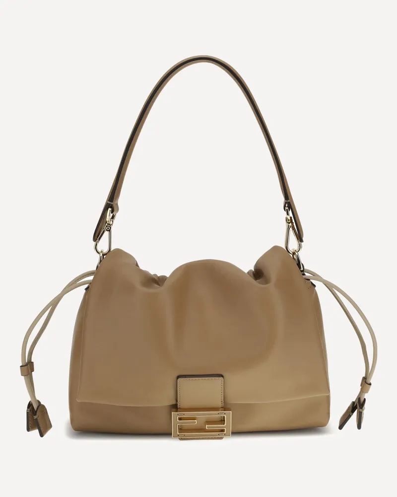 Fendi Mamma Baguette Shoulder Bag Female Beige