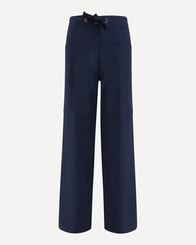 forte_forte FORTE_FORTE Cotton bull Pants Female Blue