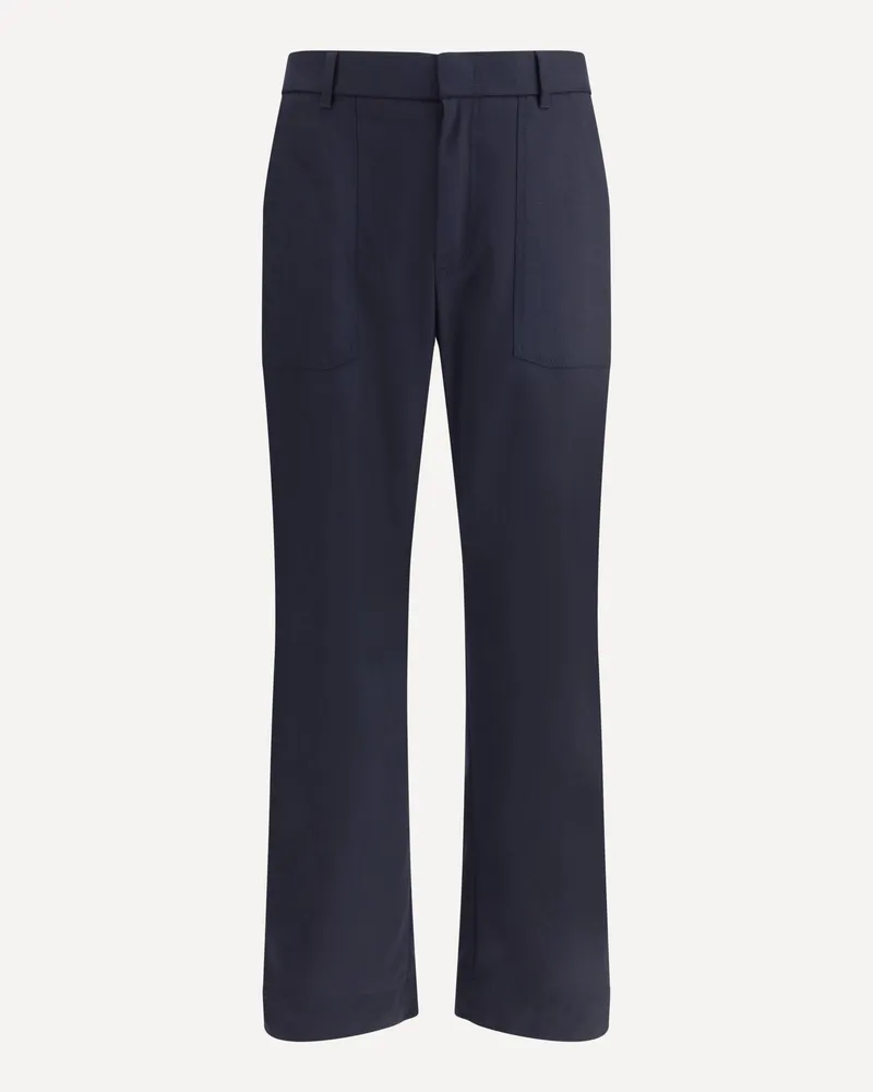 Brioni Wool straight Pants Male Blue