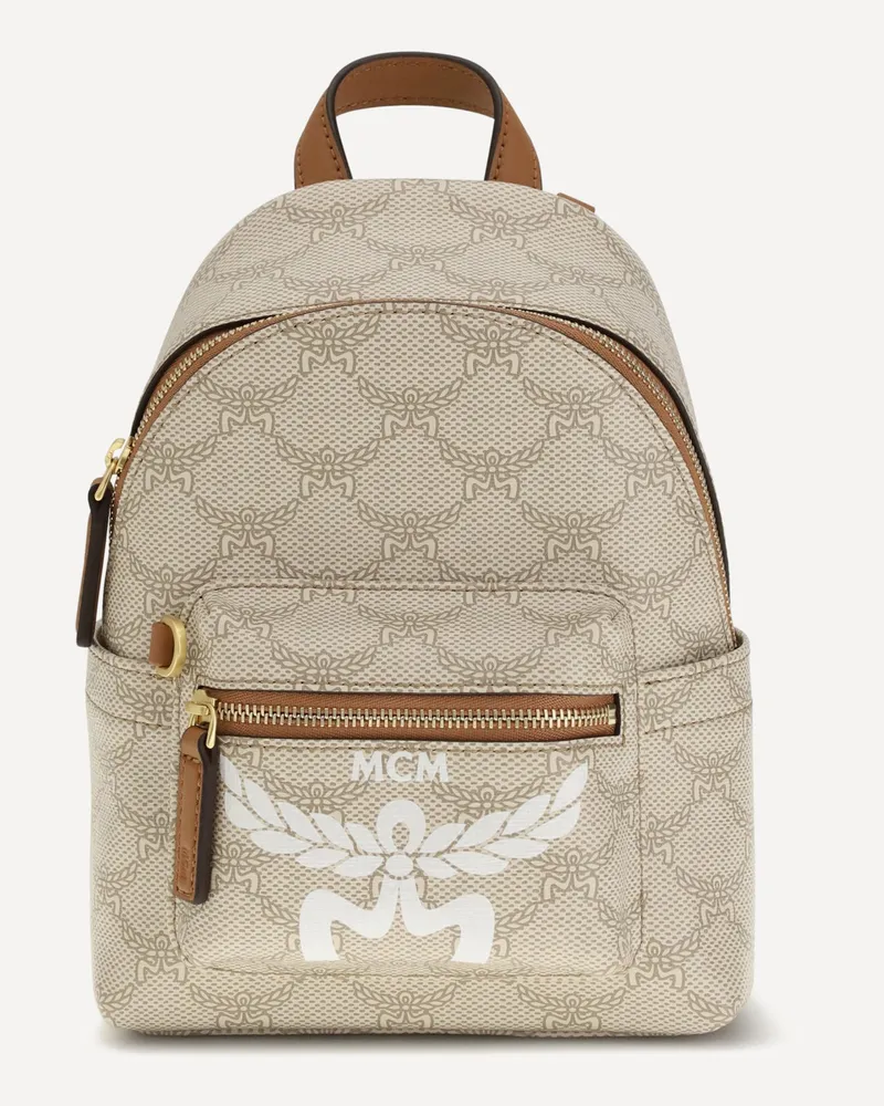MCM Stark Lauretos Backpack Male Beige