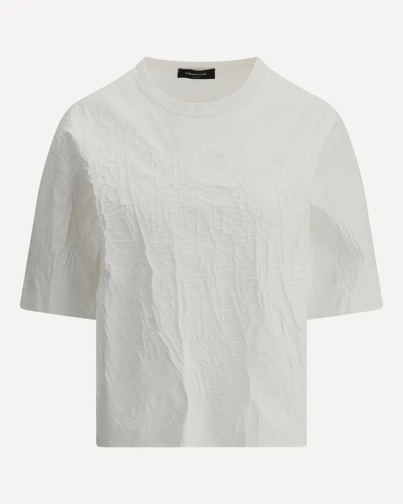 Fabiana Filippi Crackle T-Shirt Female White
