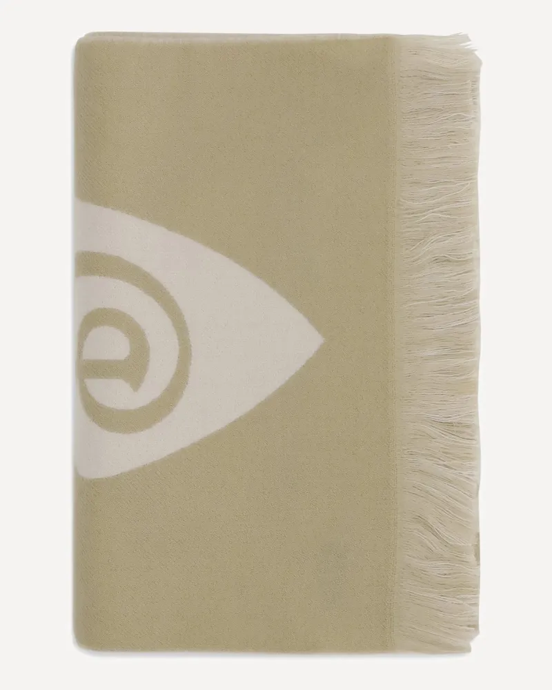Burberry Logo wool Scarf Female Beige