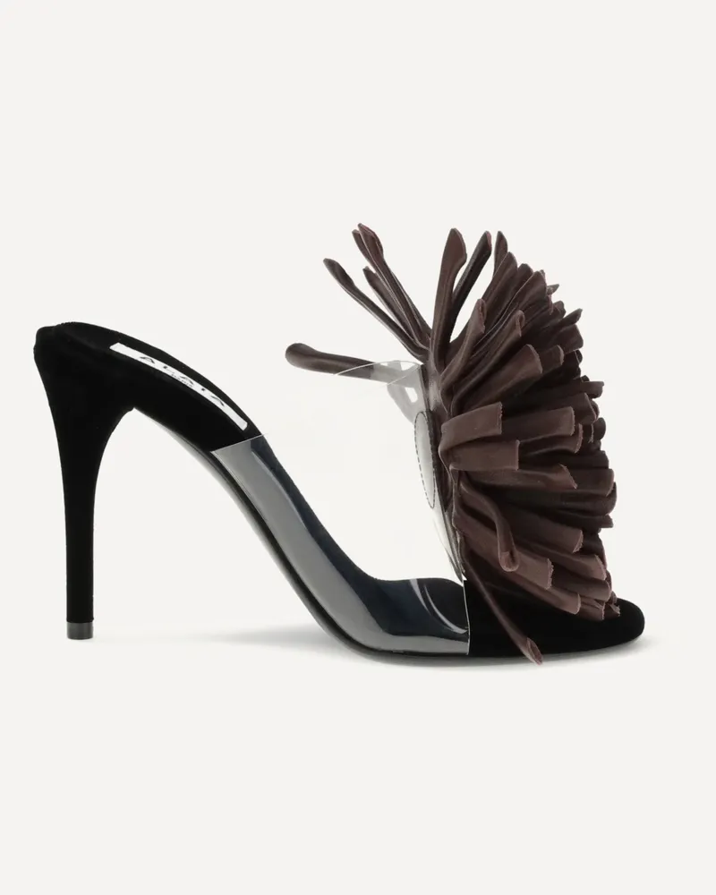Alaïa Asymmetrical stiletto Sandals Female Purple