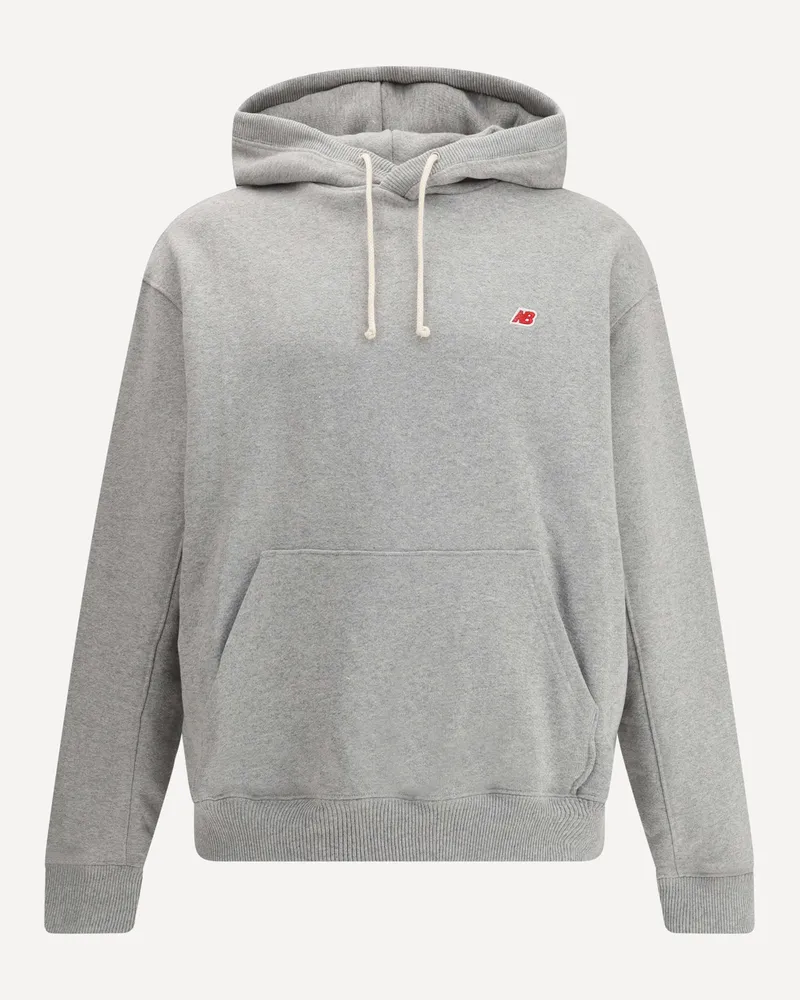 New Balance Hoodie with mini logo Male Grey