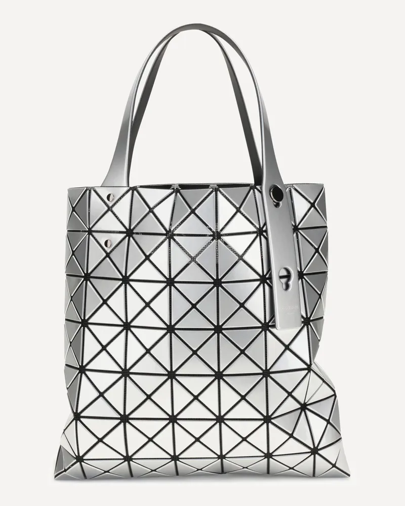 Bao Bao Matte Prism Tote Bag Female Silver