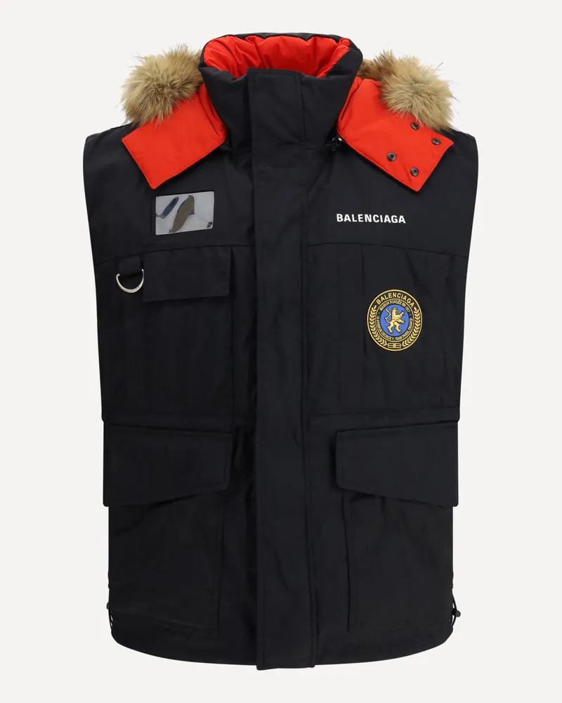 Balenciaga Reversible Down Vest Female Red