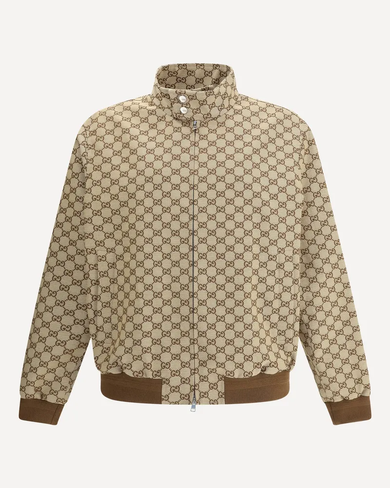Gucci GG Supreme Jacket Male Beige
