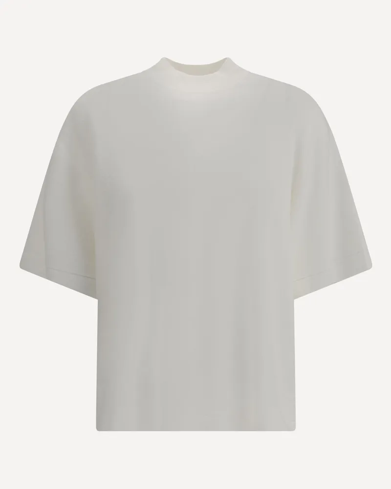 Alaïa Knit T-Shirt Female White