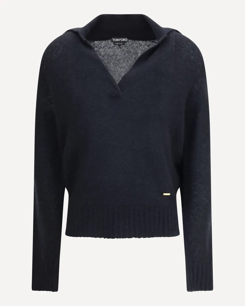 Tom Ford Cashmere Polo Sweater Female Black