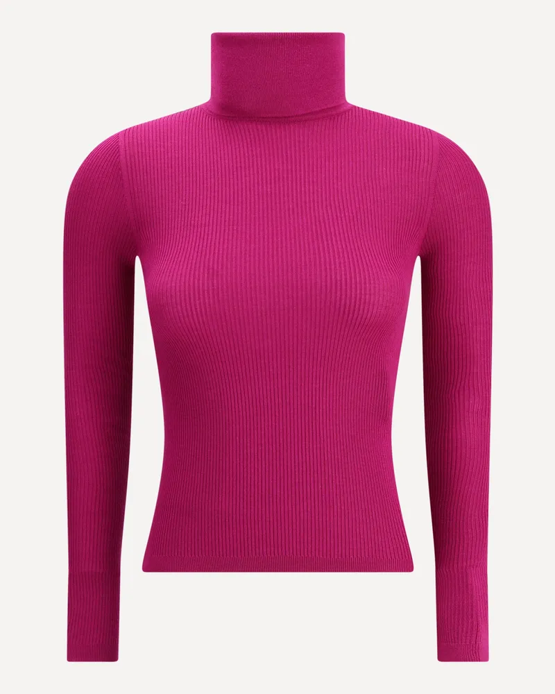 Saint Laurent Turtleneck Top Female Pink