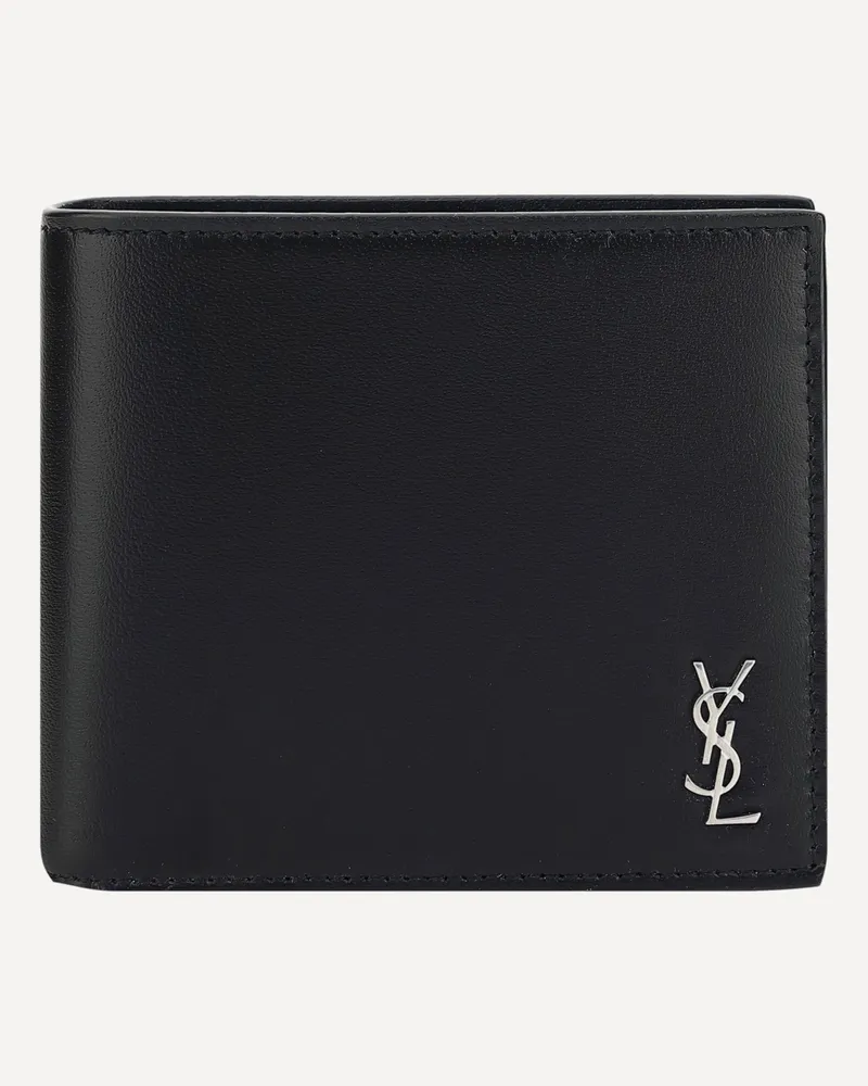 Saint Laurent Leather Wallet Male Black