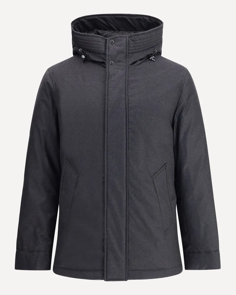 Woolrich Virgin Wool Down Jacket Male Black