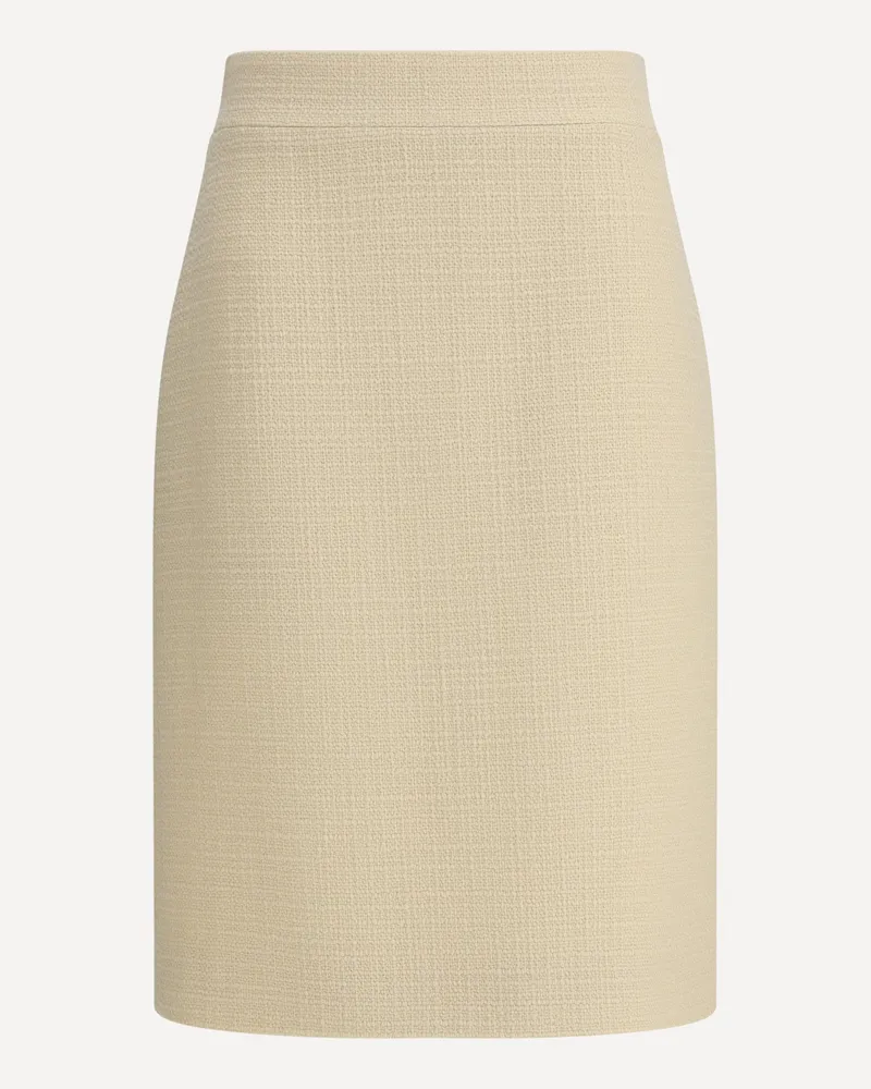 Valentino Garavani Wool Tweed Skirt Female Cream