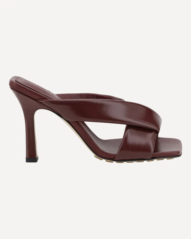 Bottega Veneta Riva Mule Sandals Female Bordeaux