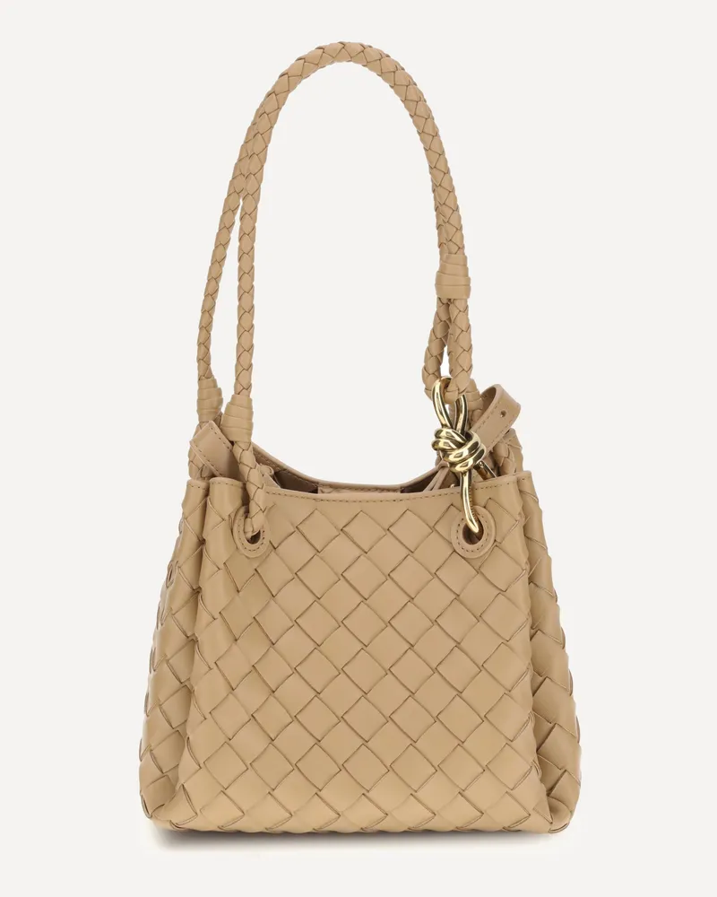 Bottega Veneta Small Parachute Shoulder Bag Female Beige