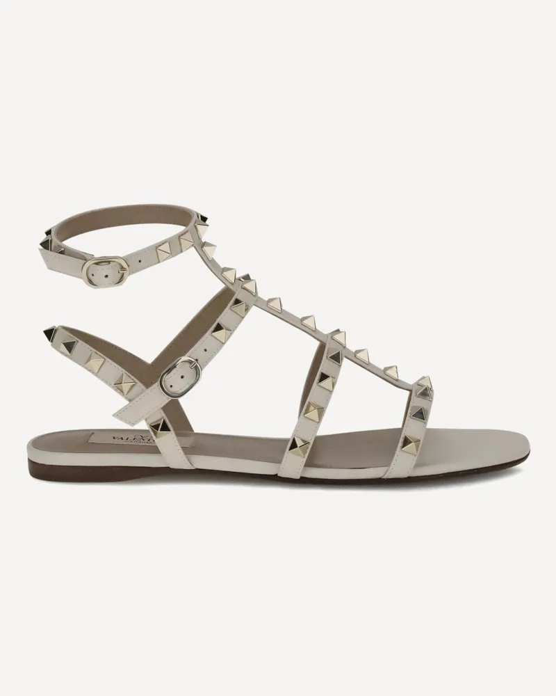 Valentino Garavani Rockstud Sandals Female White