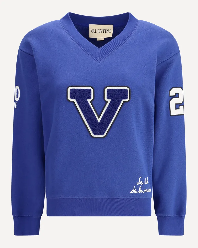 Valentino Garavani Cotton Sweatshirt Female Blue