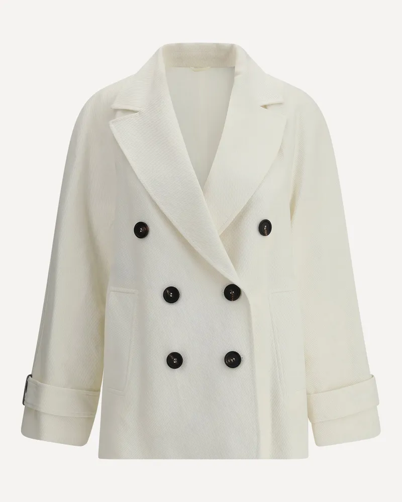 Brunello Cucinelli Double-breasted Jacket Female White