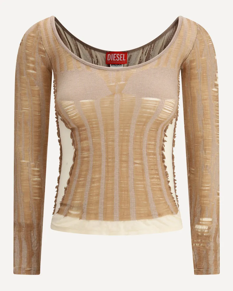 Diesel calai Long Sleeve Jersey Female Brown