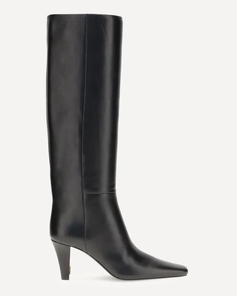 Saint Laurent High leather Boots Female Black