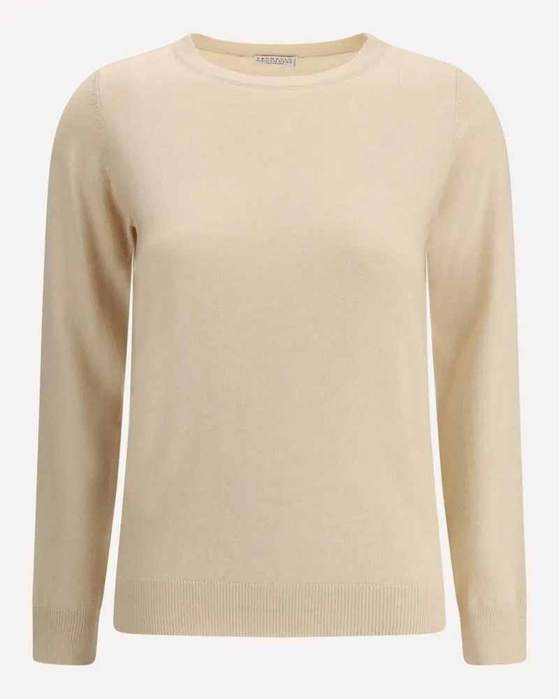 Brunello Cucinelli Cashmere Sweater Female Cream