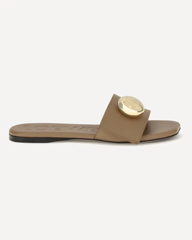 Loewe Pebble slide Sandals Female Brown