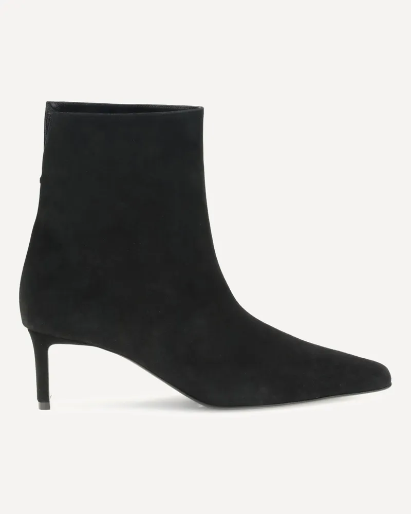 KHAITE Suede Ankle Boots Female Black