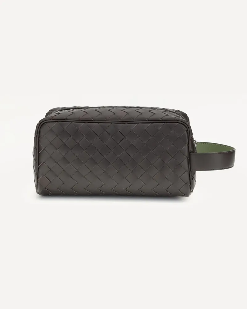Bottega Veneta Intrecciato Travel Clutch Male Brown